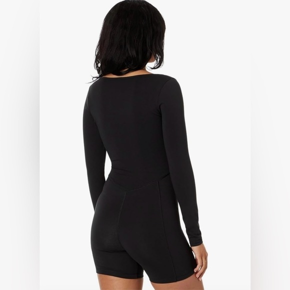 NWT Madewell MWL Knit Long-Sleeve Biker Unitard onesie black size XL - Picture 4 of 7